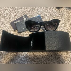 Black Prada Sunglasses - Butterfly style frame